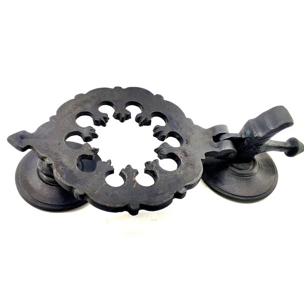 Antika Tarz Dekoratif Pirinç Osmanlı Kapı Tokmağı, Taktak - 265x75mm, Oksit ürün görseli
