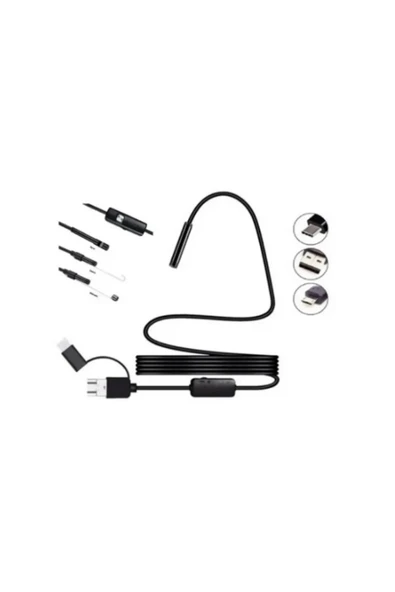 Endoskop Yılan Video Kamera Led’li 10 Metre 7 Mm Sert Kablo - 4