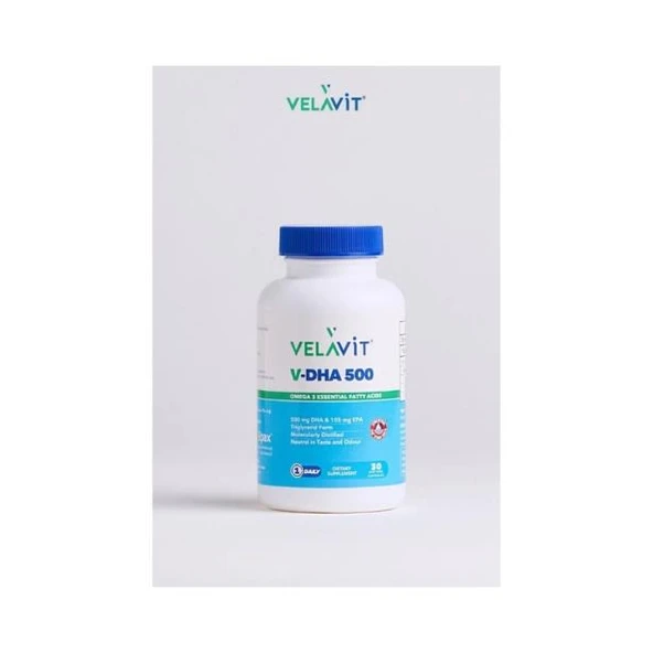 Velavit V-DHA Omega 3 Essential Fatty Acids 30 Kapsül - 2