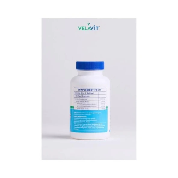 Velavit V-DHA Omega 3 Essential Fatty Acids 30 Kapsül - 3