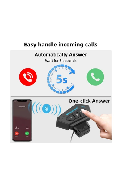Bt12 Kask Kulaklık Bluetooth Motosiklet Kulaklık Interkom Motorsiklet Kulaklık - Resim 4