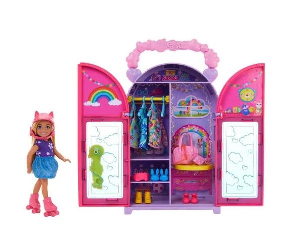 BARBİE CHELSEA'NIN GARDROBU OYUN SETİ HXN03 - Resim 4