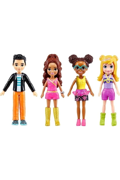 Polly Pocket HKW10 Polly Pocket ve Arkadaşları Kombin Eğlencesi Oyun Seti - 6