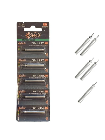 Captain 7114 Fosfor ve Şamandra İçin Şarj Olan PİL 5li Paket ürün görseli