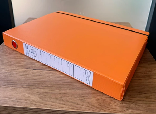 İZGE  REÇETE ARŞİV KUTUSU TURUNCU 10LU PAKET (40 X 29 X 5) - 3