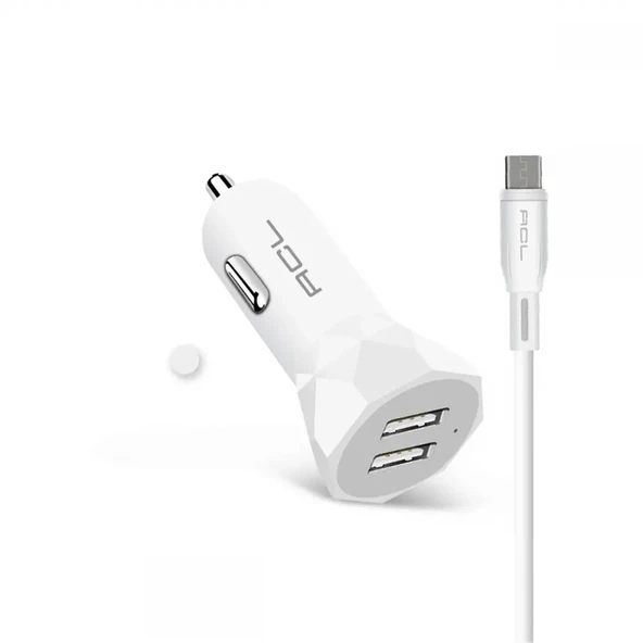 ACL AC-89 2.4A 2xUSB 1mt Mikro Kablo Araç İçi Şarj ürün görseli 1