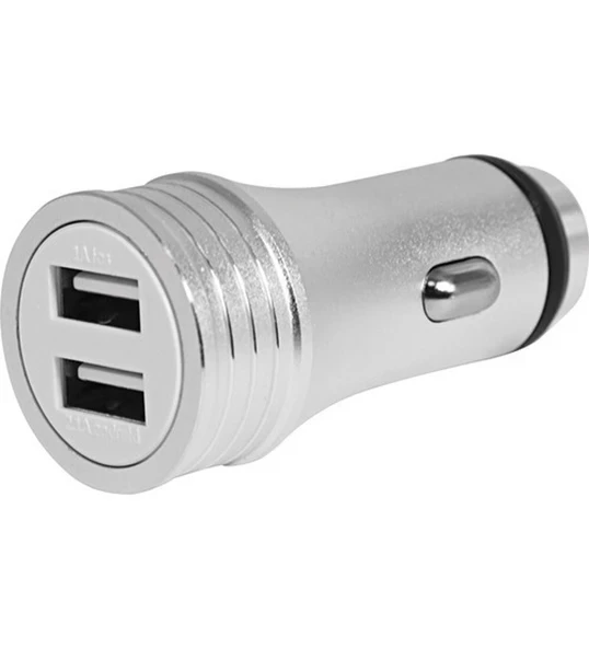 ACL MC-01 2.4A, 10Watt 2xUSB Full Metal Şarj Başlığı Araç İçi Şarj - Resim 3