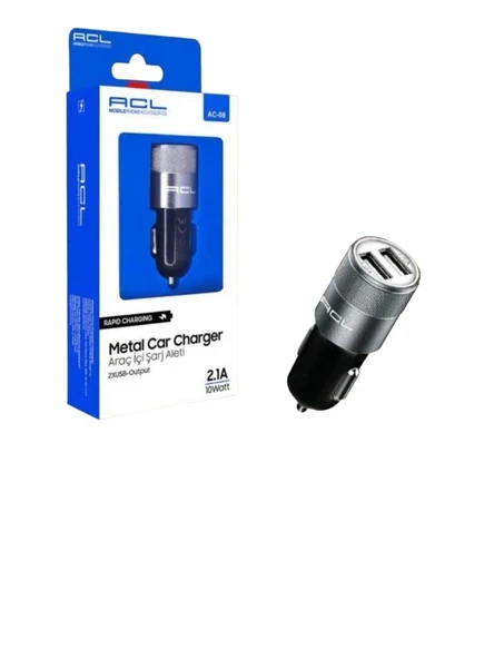 ACL AC-08 2.1A, 10Watt 2xUSB Şarj Başlığı Araç İçi Şarj ürün görseli 1