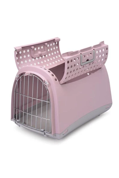 Imac Linus Cabrio Üstü Açılır Kedi Köpek Taşıma Çantası Pembe 52,5x32x34,5 Cm ürün görseli