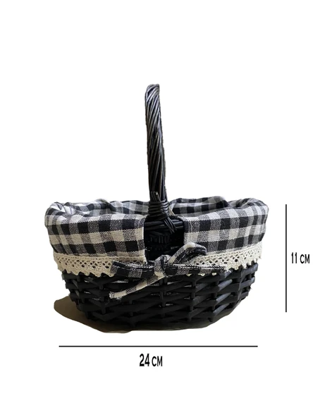 LNY-09 BLACK SEPET SET OVAL KÇK 24 x 11 x 19 cm - 3