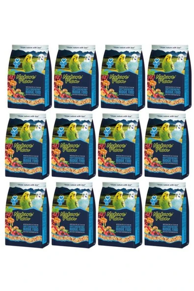 Nature Plan Meyve Aromalı Ballı Muhabbet Yemi 1 Kg  x 12 Adet ürün görseli