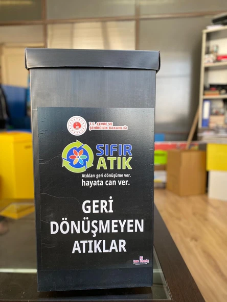 GERİ DÖNÜŞÜM SIFIR ATIK KUTUSU 5Lİ (35 X 35 70) - 4