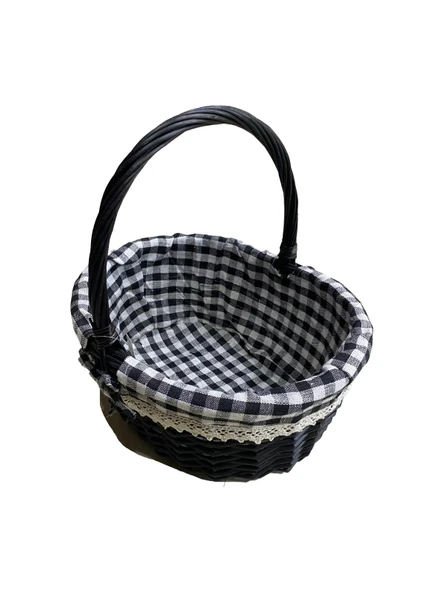 SİYAH SEPET OVAL ORT 32 X 14 X 25 CM - 5