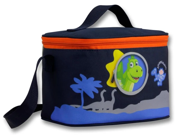 Ümit Çanta Erkek Çocuk Beslenme Çantası (Thermo Isı Yalıtımlı) - Sevimli Dinazor - Mavi Kırmızı -  5010