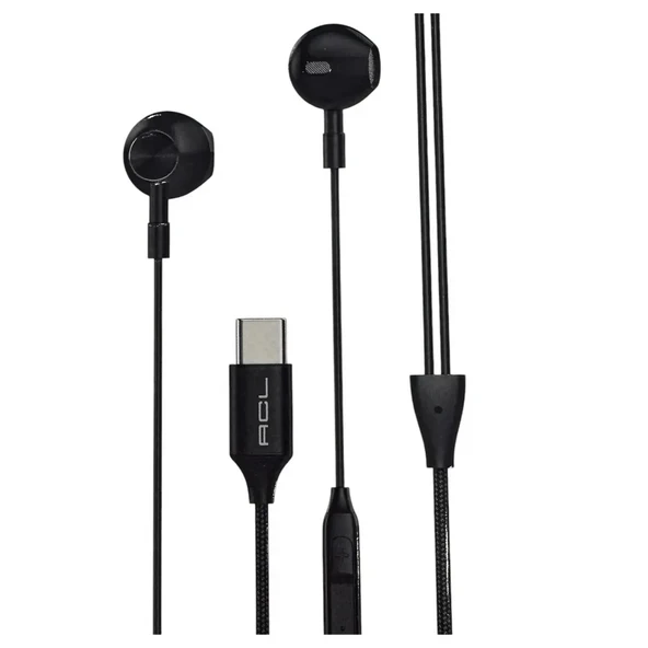 ACL K1-73 USB-C Girişli Mikrofonlu Kumandalı 1.2mt Kulaklık Kablolu - 1