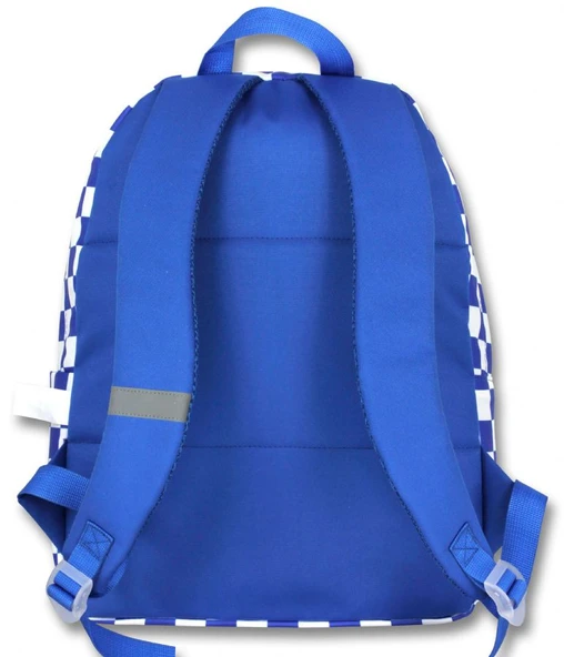 Ümit Çanta Kız Çocuklar İçin Mavi Kırmızı Renkli Yıldız Baskılı Okul Çantası - 5086 - Nakışlı Yıldız Baskılı - Resim 3