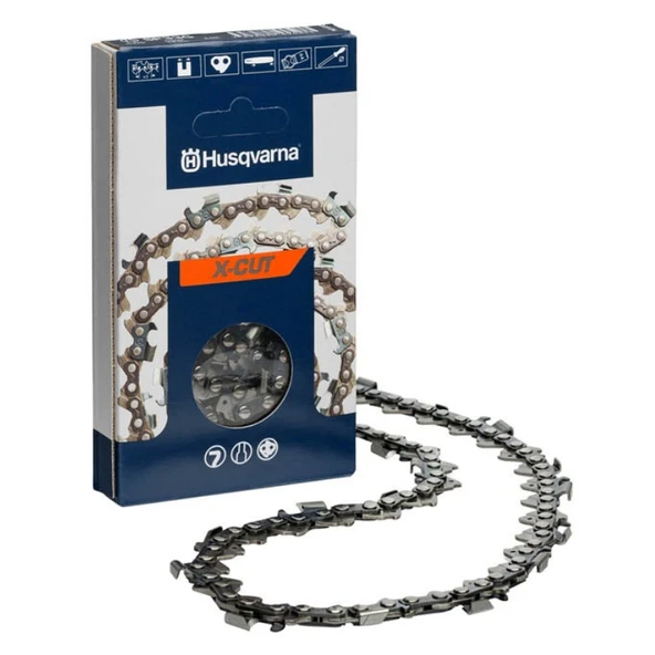 HUSQVARNA X-Cut Motorlu Testere Zinciri 36 Diş C33 3/25 1.3mm Köşeli - 1