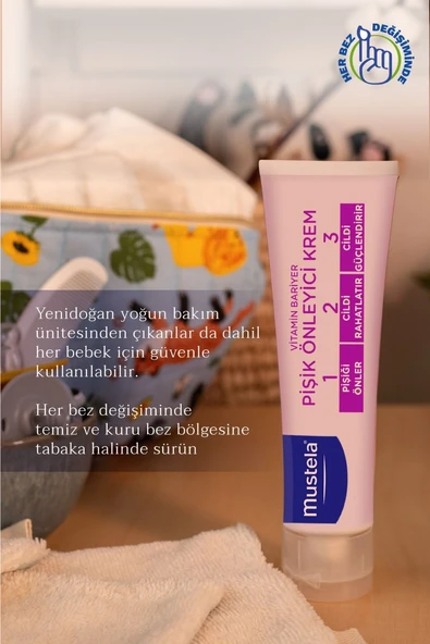 Mustela Vitamin Bariyer 1.2.3. Pişik Önleyici Krem 50 ml - 5
