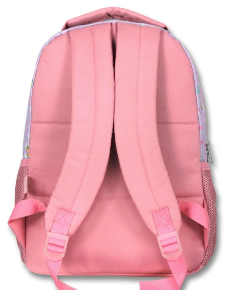Ümit Çanta Üç Gözlü Kız Çocuk İlkokul Çantası - Gökkuşağı Unicorn - Turkuaz Pembe - 5015 - Resim 3