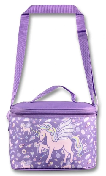 Ümit Çanta Kız Çocuk Beslenme Çantası (Thermo Isı Yalıtımlı) - Unicorn Pegasus - Lila -  5028 - Resim 2