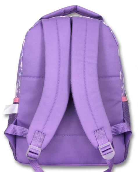 Ümit Çanta Nakışlı Unicorn Kız Çocuk Üç Gözlü Lila Renk Okul Çantası - 5027 - Resim 3