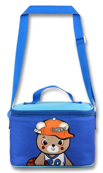 Ümit Çanta Erkek Çocuk Beslenme Çantası (Thermo Isı Yalıtımlı) - Şapkalı Ayıcık - Mavi - 5022 - 2