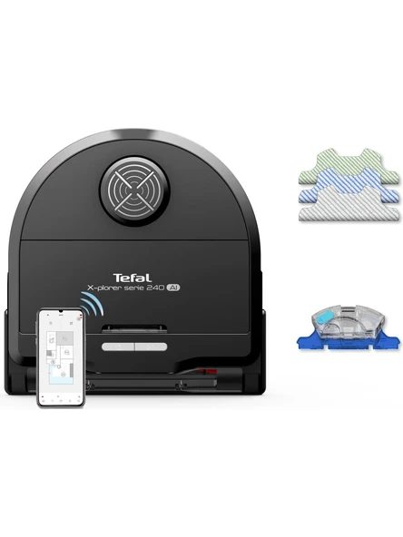 Tefal X-Plorer Serie 240 AI RG9675 Akıllı Robot Süpürge - 1