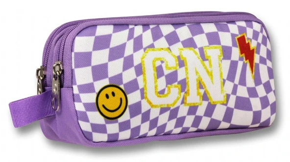 Ümit Çanta 5083 (Smile Desenli - Lila Renkli) Kız Çocuk Kalem Çantası