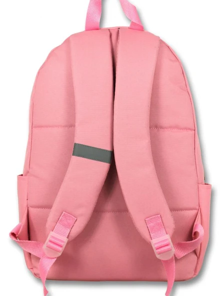 Cennec Üç Bölmeli Kız Çocuk Pembe İlkokul Sırt Çantası - 5121 - İlkokul 1-2-3-4. Sınıflar İçin Uygun - Resim 3