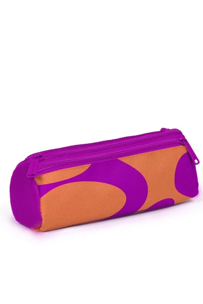 Coral High Koyu Pembe Turuncu Desenli 3'lü Okul Çanta Seti SET0123684 - Kız - Resim 6