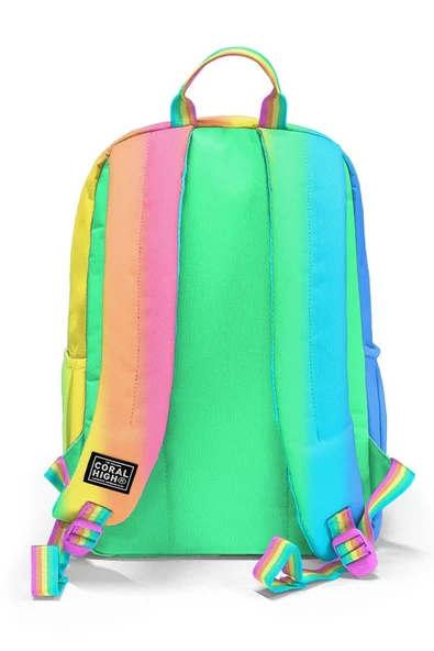 Coral High Renkli Çizgili 3'lü Okul Çanta Seti SET0123673 - Kız - Resim 4