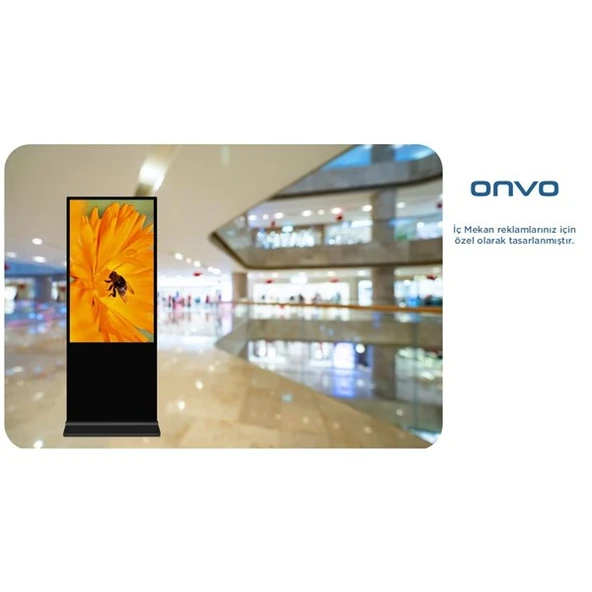 ONVO 55" Dokunmatik 55OVIN6000 Ofis,Otel,Restoran Sabit 2GB RAM- 32GB ROM- Andorid Videowall Cihazı Siyah - Resim 2