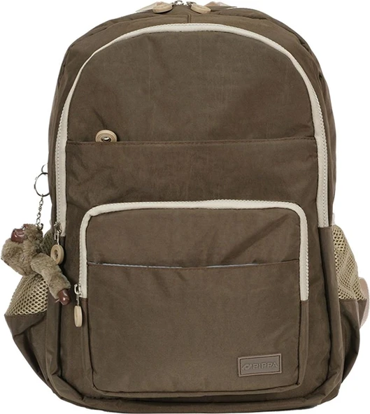 Pippa Koral Krinkıl Kumaş Kız ve Erkek Çocuk Dört Bölmeli Okul ve Günlük Sırt Çantası - CNT8025-01 ürün görseli
