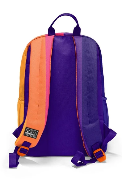 Coral High Renkli Çizgili 3'lü Okul Çanta Seti SET0123674 - Kız - Resim 4