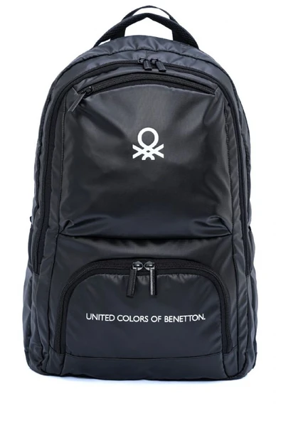 United Colors Of Benetton Unisex Okul, Günlük ve Seyahat Sırt Çantası - Siyah - 20871 - Resim 2