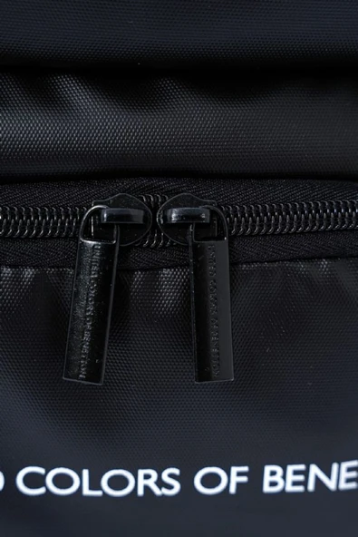 United Colors Of Benetton Unisex Okul, Günlük ve Seyahat Sırt Çantası - Siyah - 20871 - Resim 3
