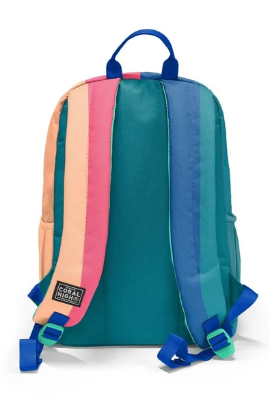 Coral High Renkli Çizgili 3'lü Okul Çanta Seti SET0123679 - Kız - Resim 4