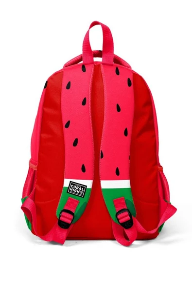 Coral High Kids Kırmızı Yeşil Karpuz Desenli 3'lü Okul Çanta Seti SET0114428 - Erkek - Resim 3
