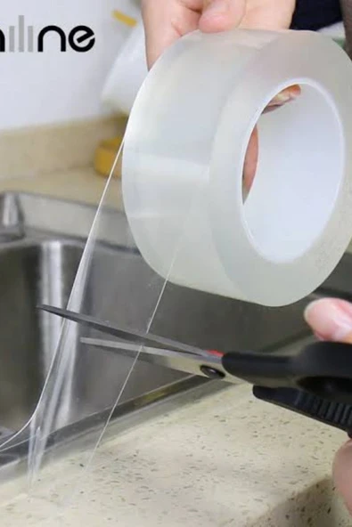 Şeffaf Süper Güçlü Yapıştırıcı Su Sızdırmaz Küvet Lavabo Klozet Banyo Mutfak Kenar Bant Küf Önleyici - Resim 6