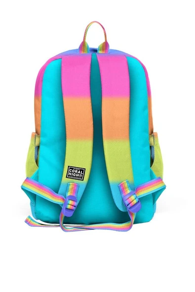 Coral High Kids Renkli Çizgili 3'lü Okul Çanta Seti SET0123770 - Kız - Resim 4
