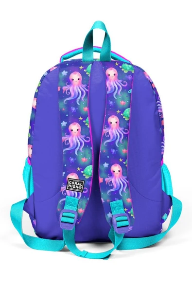 Coral High Kids Lavanta Turkuaz Deniz Temalı 3'lü Okul Çanta Seti SET0114422 - Kız - Resim 3