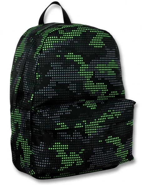 Ümit Çanta Erkek Çocuklar İçin Yeşil Renkli Pixel Kamuflaj Baskılı Okul Çantası - 5090 ürün görseli