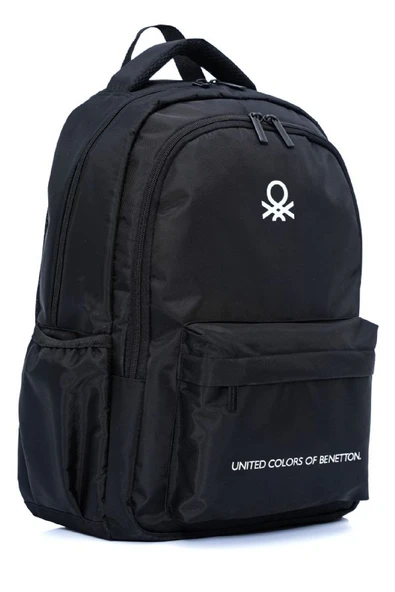 United Colors Of Benetton Unisex Çocuk/Yetişkin Okul Günlük ve Seyahat Sırt Çantası - Siyah - 20965 ürün görseli 1
