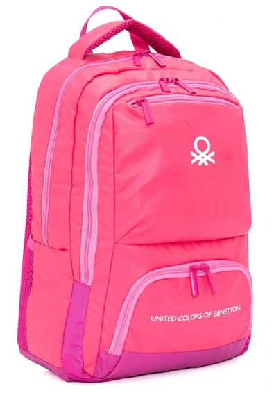 United Colors Of Benetton Kız Çocuk/Kadın Okul, Günlük ve Seyahat Sırt Çantası - Açık Pembe - 20879 ürün görseli