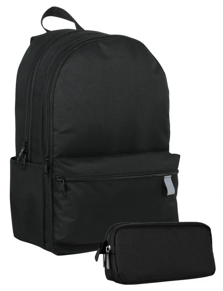 Cennec Erkek Çocuklar İçin Siyah Renk Okul Sırt Çantası ve Kalem Çantası Seti ürün görseli