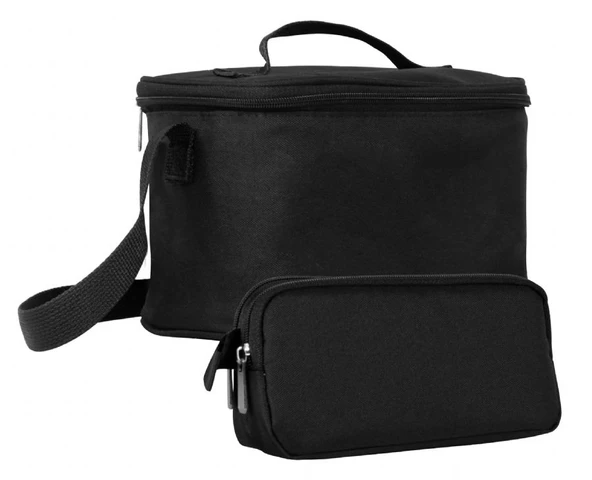 Cennec Erkek Çocuk Desensiz Desenli Siyah Beslenme Çantası ve Kalemlik Seti ürün görseli