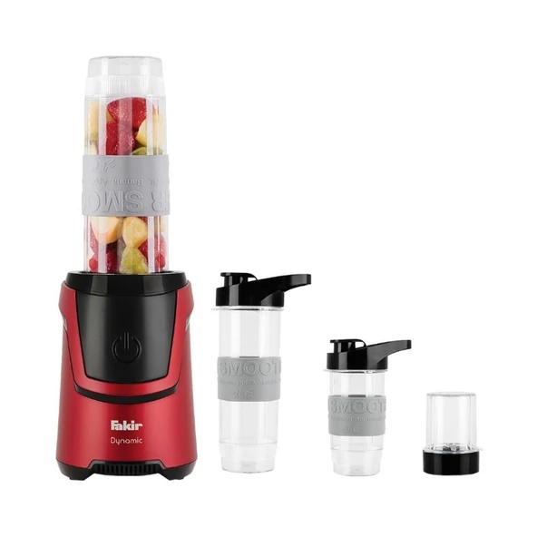 Fakir Dynamic Kişisel Smoothie 2 In 1 600W Öğütücü Kırmızı Blender