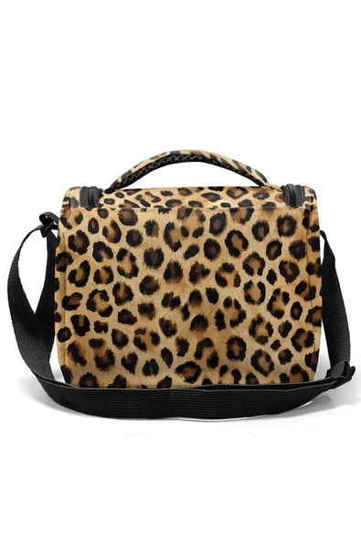 Coral High Kahverengi Leopar Desenli 3'lü Okul Çanta Seti SET0123681 - Kız - Resim 5