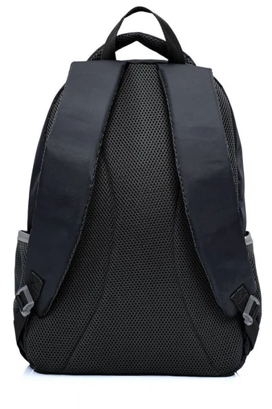 United Colors Of Benetton Unisex Çocuk/Yetişkin Okul Günlük ve Seyahat Sırt Çantası - Siyah - 20964 - Resim 2