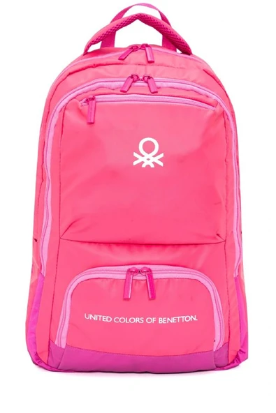 United Colors Of Benetton Kız Çocuk/Kadın Okul, Günlük ve Seyahat Sırt Çantası - Açık Pembe - 20879 - Resim 2